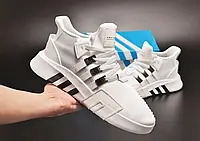 Мужские кроссовки Adidas EQT белые с чёрным, Вьетнам