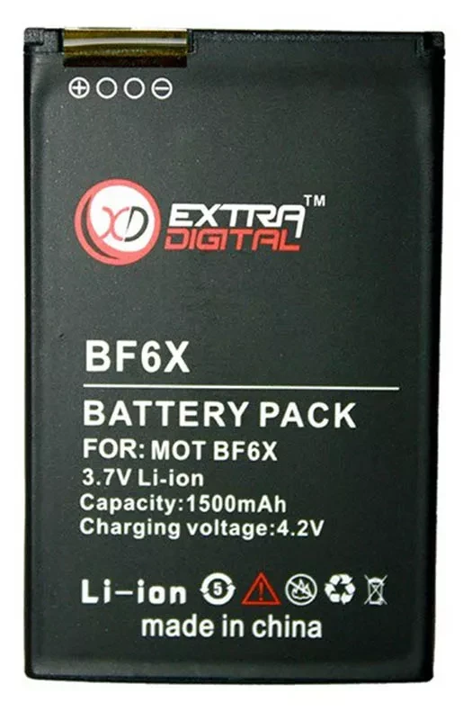 Аккумулятор Motorola XT882 Moto / BF6X / DV00DV6135 (1500 mAh) ExtraDigital - фото 1 - id-p2188241055