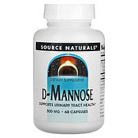 Натуральная добавка Source Naturals D-Mannose 500 mg, 60 капсул CN12615 VB