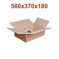 Картонна коробка | Гофроящик 560 × 370 × 180 коричневий