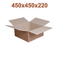Картонна коробка | Гофроящик 450 × 450 × 220 коричневий