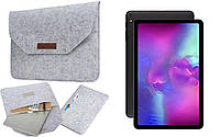 Чехол-сумка из войлока для планшета ALLDOCUBE iPlay 40, цвет темно-серый.