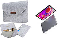 Чехол-сумка из войлока для планшета ALLDOCUBE iPlay 50S, цвет темно-серый.