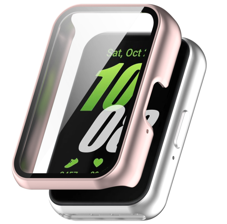 Чохол для Samsung Galaxy Fit3 (R390) | Пластик Soft-Touch Скло Full Cover (black), фото 1