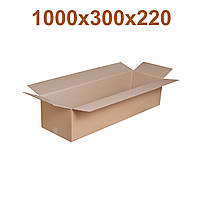 Картонна коробка | Гофроящик 1000 × 300 × 220 коричневий