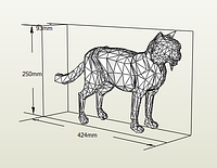 PaperKhan Набор для создания 3D фигур кошка кот котенок оригами паперкрафт развивающий набор подарок