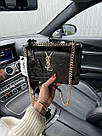 Жіноча сумка Ів Сен Лоран чорна Yves Saint Laurent Black, фото 11