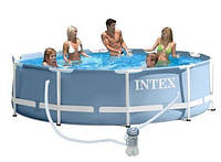 Круглый каркасный бассейн Metal Frame Pool Intex 28712 (Интекс 28212) (F-S)