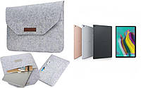 Чохол-сумка войлока для планшета Samsung Galaxy Tab A10.1 T510, колір темно-сірий.