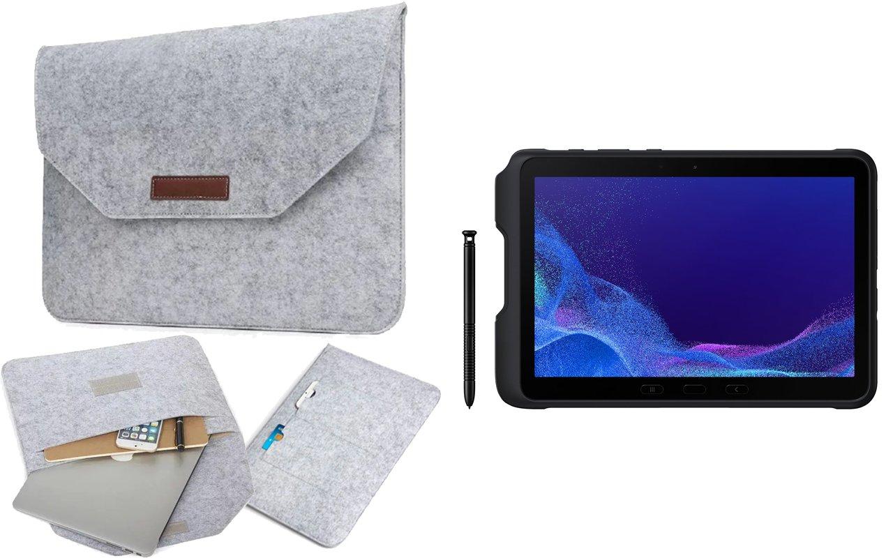 Чохол-сумка войлока для планшета Samsung Galaxy Tab Active 4 Pro 10.1, колір темно-сірий.