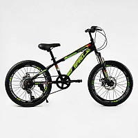 Велосипед Спортивний Corso «SPIRIT» 20" дюймів TK - 20306 рама сталева 12``, 7 швидкостей Shimano, зібран на