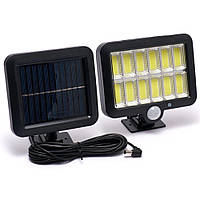 Уличный фонарь на солнечной панели GL-12cob / Аккумуляторный уличный светильник / Светодиодный фонарь