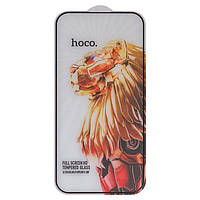 Защитное стекло Hoco G9 для Apple iPhone 14 Pro Max, Full Glue, (без упаковки), черный, cлой клея нанесен по