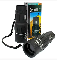 Компактний тактичний монокуляр Bushnell 16x52 / Бінокль з подвійним фокусуванням / Туристичний бінокль