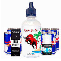Набор для самозамеса жидкости PARAD_IS 120 мл. 0-9 мг Red-Bull для электронной сигареты, парения вейпа