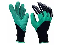 Перчатки с пластиковыми когтями Garden Genie Gloves для садовых работ