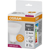 Лампочка Osram LED VALUE, PAR16, 6W, 4000K, GU10 4058075689671 DAS