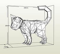 PaperKhan Набор для создания 3D фигур кошка кот котенок оригами паперкрафт развивающий набор подарок