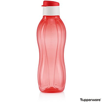 Еко-пляшка (750 мл) з кришкою клапан червона багаторазова пляшка для води Tupperware (Оригінал)