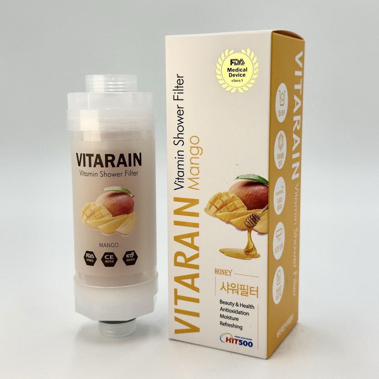 Вітамінний фільтр для душу Vitarain із ароматом манго