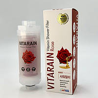 Вітамінний фільтр для душу Vitarain із ароматом троянди