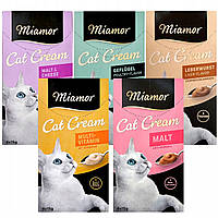 Ласощі для котів MIAMOR Cat Cream Pasta Cat Snack мікс смаків 5 x 90 г