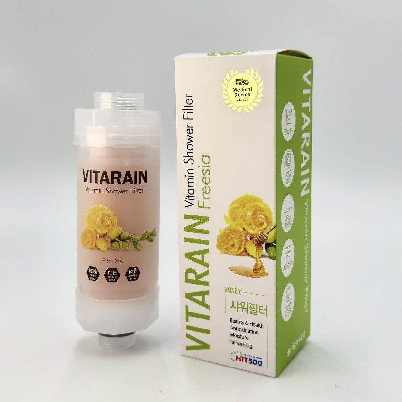 Вітамінний фільтр для душу Vitarain із запахом фрезії