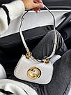 Жіноча сумка Гуччі біла Gucci White, фото 6