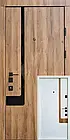 Вхідні двері Qdoors Босфор-Аk Авангард дуб артизан / біла емаль