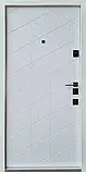 Вхідні двері Qdoors Бакарді Авангард антрацит / біла емаль, фото 3