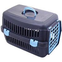 Переноска для животных SGbox для животных до 6 кг 48х32х32 см пластик черная/микс 2700000016053 DAS