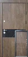 Входные двери Qdoors Сопрано-М Ультра спил дерева коньячный