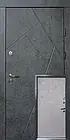 Вхідні двері Qdoors Флеш Ультра мармур темний / бетон бежевий
