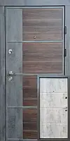 Вхідні двері Qdoors Бостон-М Преміум бетон темний / бетон світлий