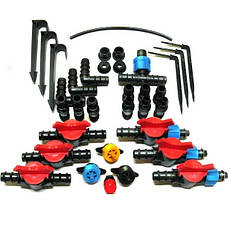 Фурнітура і комплектуючі для крапельного поливу