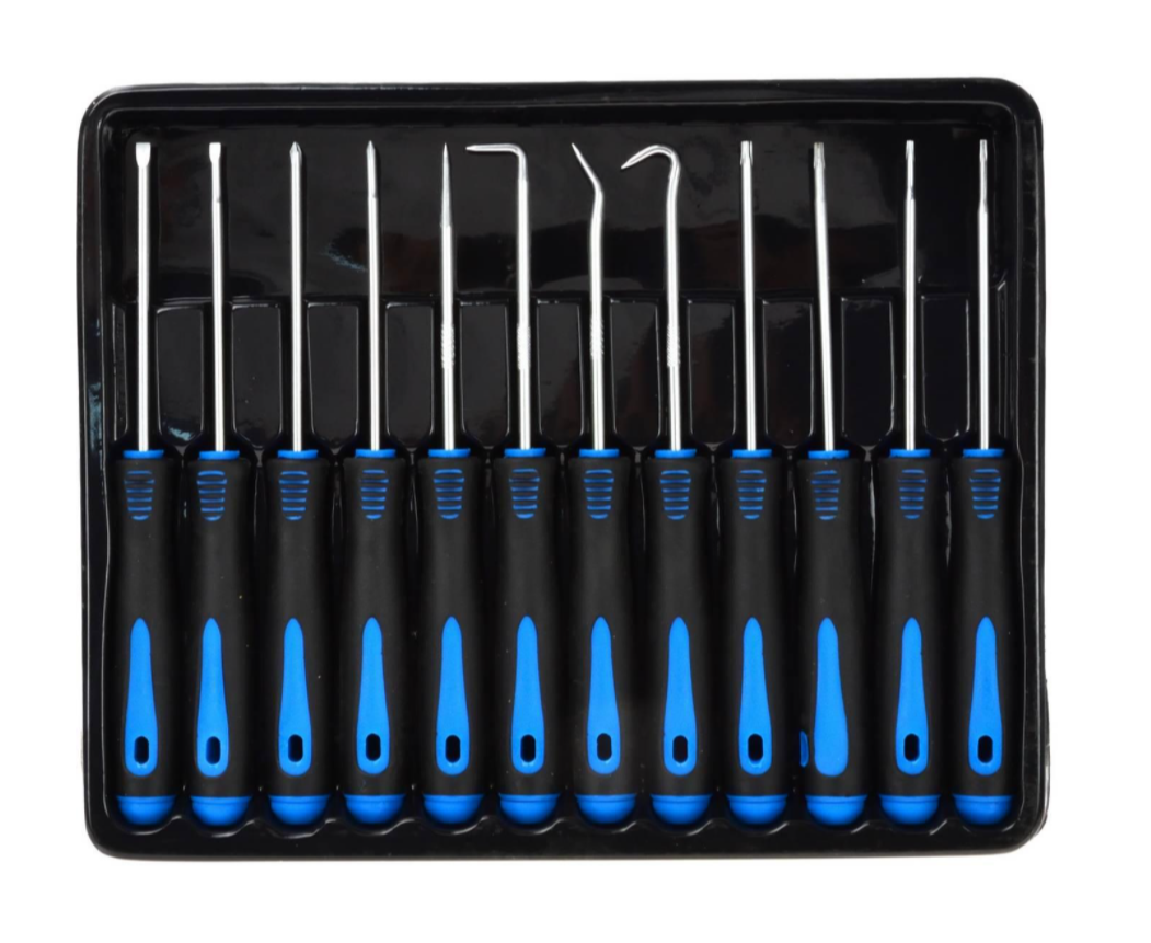 Набір гачків та точкових викруток 12 одиниць GEKO G02707, фото 1