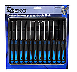 Набір гачків та точкових викруток 12 одиниць GEKO G02707, фото 4