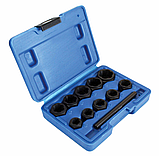 Набір низькопрофільних головок для злизаних гайок 11 одиниць SATRA S-TSN11SH, фото 2