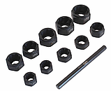 Набір низькопрофільних головок для злизаних гайок 11 одиниць SATRA S-TSN11SH, фото 3