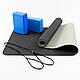 Килимок для йоги, каремат для фітнесу та спорту (йогамат) + блок для йоги (цегла) 2шт OSPORT Set 88 (n-0118), фото 4