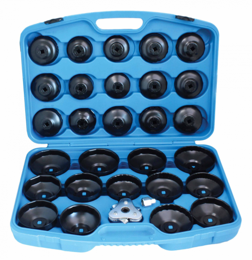 Набір чашок для зняття масляних фільтрів, 30 одиниць SATRA S-OFS30, фото 1