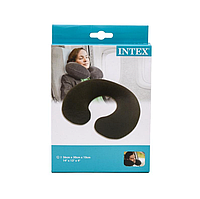 Подушка-подголовник надувная Intex 68675 36 х 30 х 10 см серый