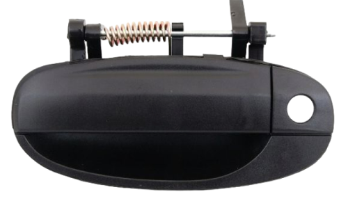 Ручка дверей кузова Chevrolet Aveo T200 SDN HB 02-08 права передня Fps чорна текстура, фото 1