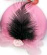 Шляпка Гламур мини светло-розовая