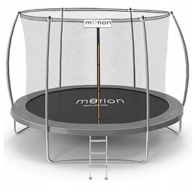 Батут Jumi Motion Sport Line Premium 10ft (305cm) з внутрішньою сіткою сірий