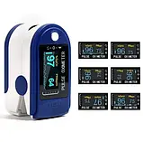 🤍Автоматичний Пульсометр (пульсоксиметр) Pulse Oximeter JZK-302, Вимірювач пульсу на палець, фото 6