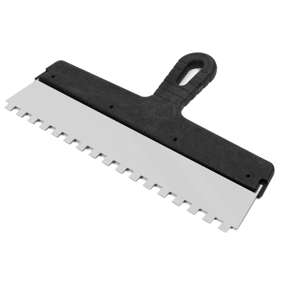 Шпатель Polax із нержавіючої сталі для плитки 350 мм, зуб 10 х 10 мм (111-094), фото 1