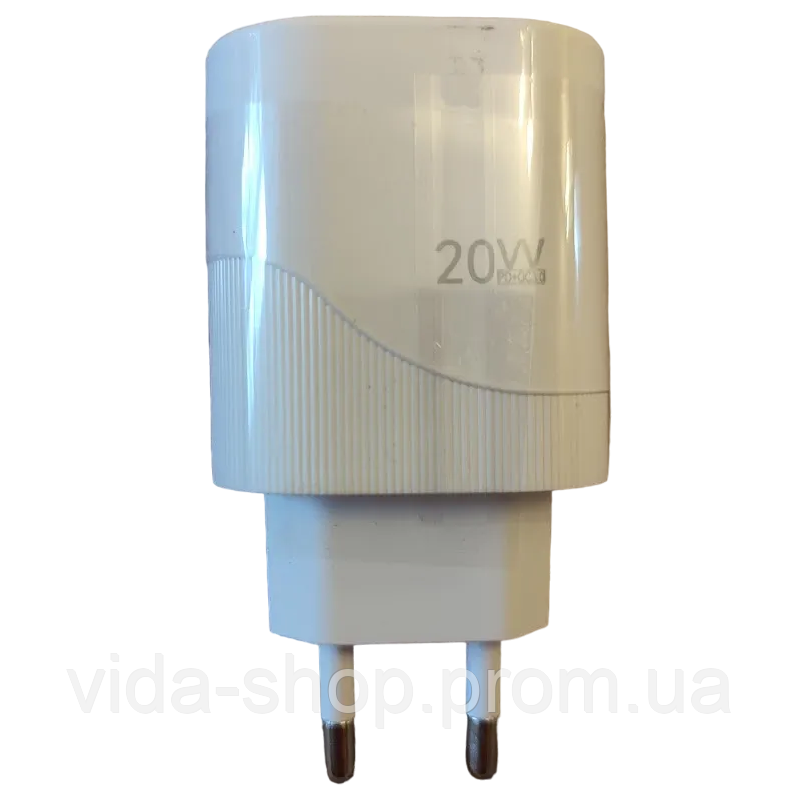 Мережевий зарядний пристрій адаптер 220 V на USB Type-C 20 Wt 5 V = 3.1 A, Quick charge Atlanfa A-131 — Vida-Shop