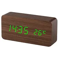 Часы с будильником VST-862-4 с зелёной подсветкой - Lux-Comfort