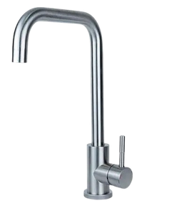 Змішувач KT Ø35 для кухні Г-гусак на гайці SS AQUATICA (KT-4B270P)